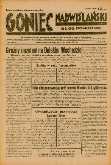 Goniec Nadwiślański: Głos Pomorski: Niezależne pismo poranne, poświęcone sprawom stanu średniego 1937.12.16 R.13 Nr289A