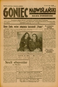 Goniec Nadwiślański: Głos Pomorski: Niezależne pismo poranne, poświęcone sprawom stanu średniego 1937.12.17 R.13 Nr290A