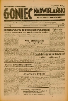 Goniec Nadwiślański: Głos Pomorski: Niezależne pismo poranne, poświęcone sprawom stanu średniego 1937.12.18 R.13 Nr291A
