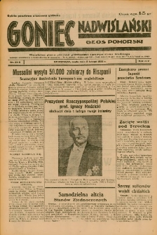 Goniec Nadwiślański: Głos Pomorski: Niezależne pismo poranne, poświęcone sprawom stanu średniego 1938.02.02 R.14 Nr26A
