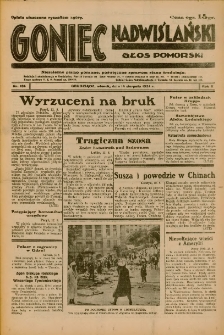 Goniec Nadwiślański: Głos Pomorski: Niezależne pismo poranne, poświęcone sprawom stanu średniego 1934.08.14 R.10 Nr184