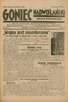 Goniec Nadwiślański: Głos Pomorski: Niezależne pismo poranne, poświęcone sprawom stanu średniego 1934.08.28 R.10 Nr195