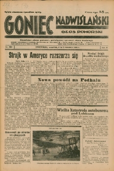 Goniec Nadwiślański: Głos Pomorski: Niezależne pismo poranne, poświęcone sprawom stanu średniego 1934.09.06 R.10 Nr203