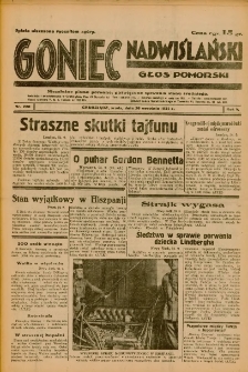 Goniec Nadwiślański: Głos Pomorski: Niezależne pismo poranne, poświęcone sprawom stanu średniego 1934.09.26 R.10 Nr220