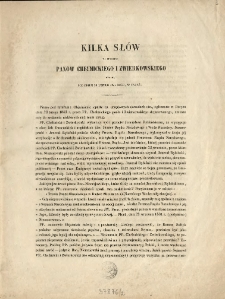 Kilka sł&oacute;w na broszurę pan&oacute;w Chełmickiego i Zwierkowskiego, wydaną pod dniem 20 lutego 1843 roku w Paryżu