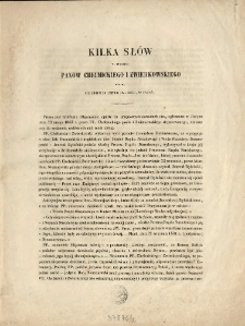 Kilka słów na broszurę panów Chełmickiego i Zwierkowskiego, wydaną pod dniem 20 lutego 1843 roku w Paryżu