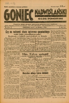 Goniec Nadwiślański: Głos Pomorski: Niezależne pismo poranne, poświęcone sprawom stanu średniego 1938.02.22 R.14 Nr43A