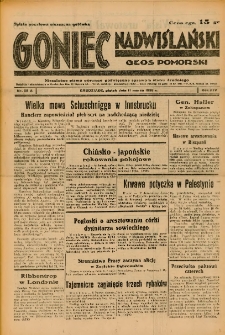 Goniec Nadwiślański: Głos Pomorski: Niezależne pismo poranne, poświęcone sprawom stanu średniego 1938.03.11 R.14 Nr58A