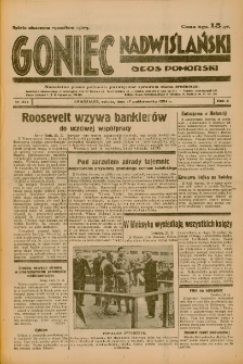 Goniec Nadwiślański: Głos Pomorski: Niezależne pismo poranne, poświęcone sprawom stanu średniego 1934.10.27 R.10 Nr247