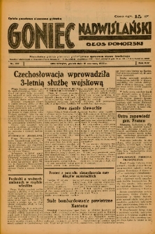 Goniec Nadwiślański: Głos Pomorski: Niezależne pismo poranne, poświęcone sprawom stanu średniego 1938.06.10 R.14 Nr132A