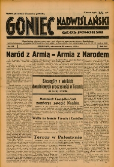 Goniec Nadwiślański: Głos Pomorski: Niezależne pismo poranne, poświęcone sprawom stanu średniego 1938.06.21 R.14 Nr140A