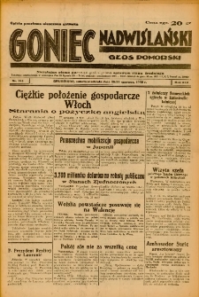 Goniec Nadwiślański: Głos Pomorski: Niezależne pismo poranne, poświęcone sprawom stanu średniego 1938.06.25-26 R.14 Nr144A
