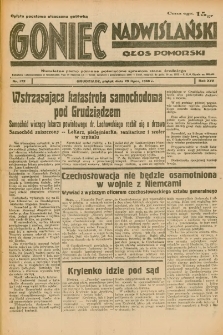 Goniec Nadwiślański: Głos Pomorski: Niezależne pismo poranne, poświęcone sprawom stanu średniego 1938.07.29 R.14 Nr172