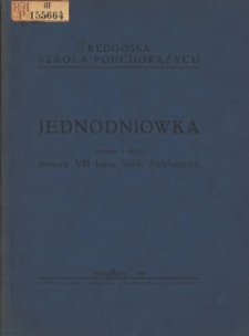 Jednodni&oacute;wka wydana z okazji promocji VIII kursu Szkoły Podchorążych: Bydgoska Szkoła Podchorążych