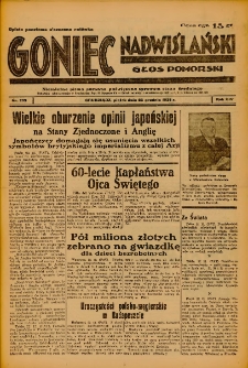 Goniec Nadwiślański: Głos Pomorski: Niezależne pismo poranne, poświęcone sprawom stanu średniego 1938.12.23 R.14 Nr295