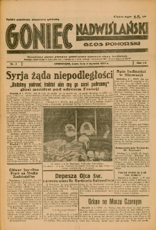 Goniec Nadwiślański: Głos Pomorski: Niezależne pismo poranne, poświęcone sprawom stanu średniego 1939.01.04 R.15 Nr4