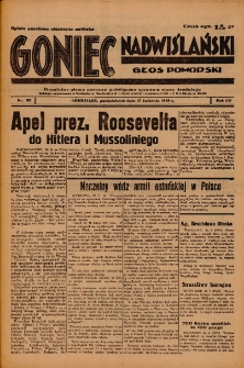 Goniec Nadwiślański: Głos Pomorski: Niezależne pismo poranne, poświęcone sprawom stanu średniego 1939.04.17 R.15 Nr89
