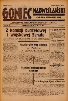 Goniec Nadwiślański: Głos Pomorski: Niezależne pismo poranne, poświęcone sprawom stanu średniego 1939.05.09 R.15 Nr107