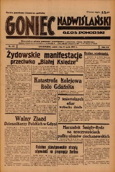 Goniec Nadwiślański: Głos Pomorski: Niezależne pismo poranne, poświęcone sprawom stanu średniego 1939.05.19 R.15 Nr115