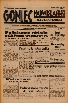 Goniec Nadwiślański: Głos Pomorski: Niezależne pismo poranne, poświęcone sprawom stanu średniego 1939.05.23 R.15 Nr118