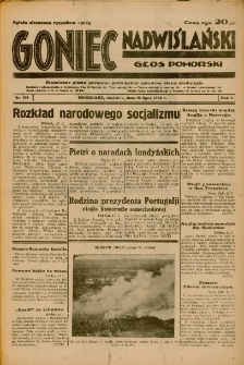 Goniec Nadwiślański: Głos Pomorski: Niezależne pismo poranne, poświęcone sprawom stanu średniego 1934.07.15 R.10 Nr159