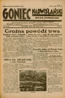 Goniec Nadwiślański: Głos Pomorski: Niezależne pismo poranne, poświęcone sprawom stanu średniego 1934.07.21 R.10 Nr164