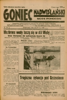 Goniec Nadwiślański: Głos Pomorski: Niezależne pismo poranne, poświęcone sprawom stanu średniego 1934.07.25 R.10 Nr167
