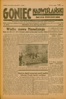 Goniec Nadwiślański: Głos Pomorski: Niezależne pismo poranne, poświęcone sprawom stanu średniego 1935.12.21 R.11 Nr295