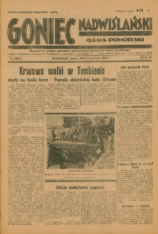 Goniec Nadwiślański: Głos Pomorski: Niezależne pismo poranne, poświęcone sprawom stanu średniego 1935.12.28 R.11 Nr299