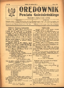 Orędownik Powiatu Gnieźnieńskiego: wychodzi w każdą środę i sobotę 1921.06.18 R.70 Nr49