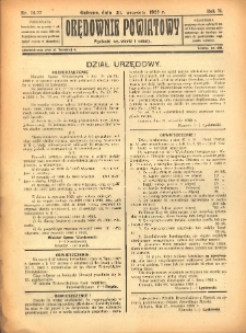 Orędownik Powiatowy: wychodzi we wtorki i soboty 1922.09.30 R.71 Nr76-77