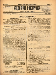 Orędownik Powiatowy: wychodzi we wtorki i soboty 1922.11.11 R.71 Nr88-89