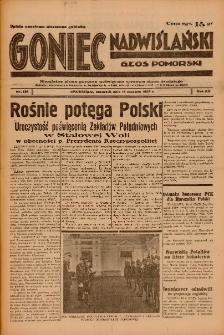 Goniec Nadwiślański: Głos Pomorski: Niezależne pismo poranne, poświęcone sprawom stanu średniego 1939.06.15 R.15 Nr136
