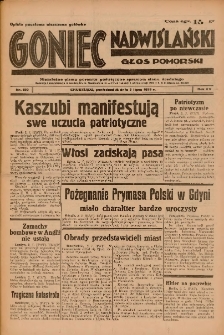 Goniec Nadwiślański: Głos Pomorski: Niezależne pismo poranne, poświęcone sprawom stanu średniego 1939.07.03 R.15 Nr150