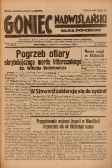 Goniec Nadwiślański: Głos Pomorski: Niezależne pismo poranne, poświęcone sprawom stanu średniego 1939.07.24 R.15 Nr168