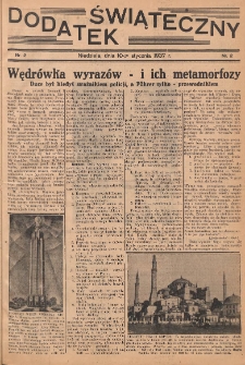 Dodatek Świąteczny: tygodniowy dodatek do Gońca Nadwiślańskiego 1937.01.10 Nr2