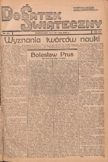 Dodatek Świąteczny: tygodniowy dodatek do Gońca Nadwiślańskiego 1937.05.25 Nr20