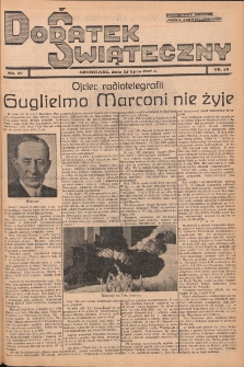 Dodatek Świąteczny: tygodniowy dodatek do Gońca Nadwiślańskiego 1937.07.25 Nr29