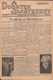 Dodatek Świąteczny: tygodniowy dodatek do Gońca Nadwiślańskiego 1937.11.14 Nr45