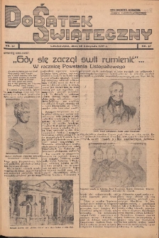 Dodatek Świąteczny: tygodniowy dodatek do Gońca Nadwiślańskiego 1937.11.28 Nr47