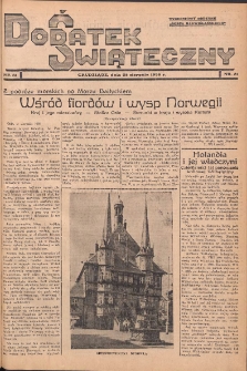 Dodatek Świąteczny: tygodniowy dodatek do Gońca Nadwiślańskiego 1938.08.28 Nr31