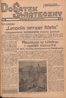 Dodatek Świąteczny: tygodniowy dodatek do Gońca Nadwiślańskiego 1938.10.30 Nr39