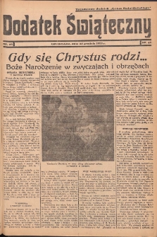 Dodatek Świąteczny: tygodniowy dodatek do Gońca Nadwiślańskiego 1938.12.25 Nr46