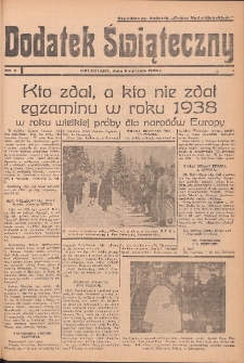 Dodatek Świąteczny: tygodniowy dodatek do Gońca Nadwiślańskiego 1939.01.08 Nr2