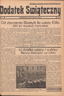 Dodatek Świąteczny: tygodniowy dodatek do Gońca Nadwiślańskiego 1939.01.15 Nr3