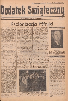 Dodatek Świąteczny: tygodniowy dodatek do Gońca Nadwiślańskiego 1939.01.22 Nr4