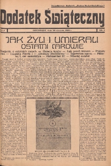 Dodatek Świąteczny: tygodniowy dodatek do Gońca Nadwiślańskiego 1939.01.29 Nr5