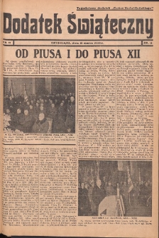 Dodatek Świąteczny: tygodniowy dodatek do Gońca Nadwiślańskiego 1939.03.12 Nr11