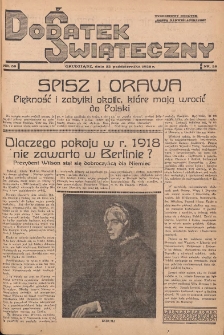 Dodatek Świąteczny: tygodniowy dodatek do Gońca Nadwiślańskiego 1938.10.23 Nr38