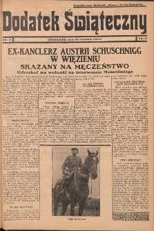 Dodatek Świąteczny: tygodniowy dodatek do Gońca Nadwiślańskiego 1939.04.23 Nr17